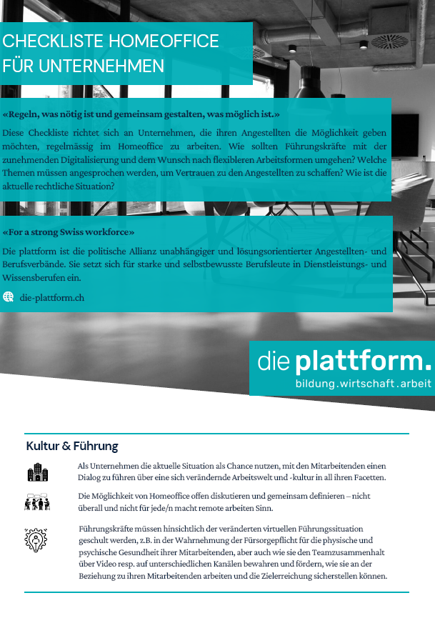 Checkliste Homeoffice für Unternehmen